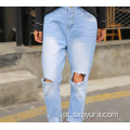 Moda outono novos jeans meia-calça feminina jeans